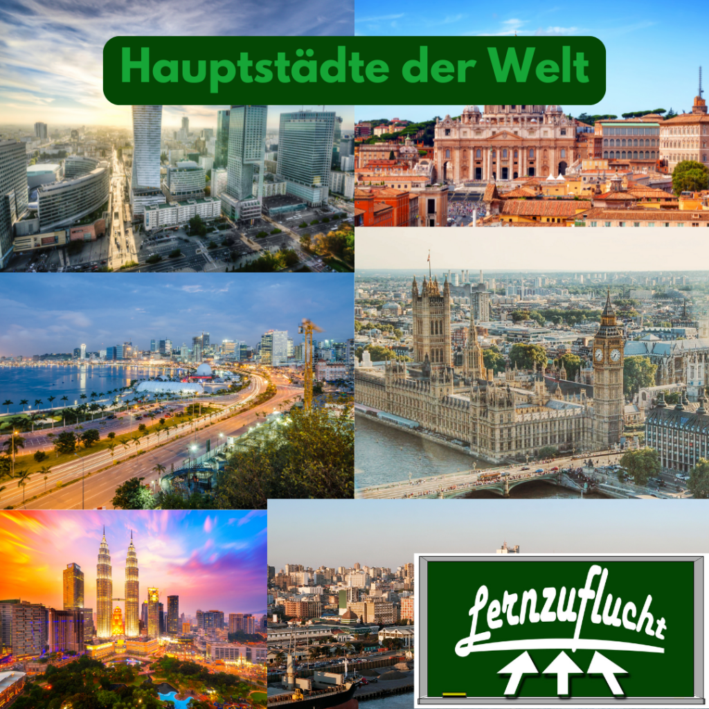 Quiz zu den Hauptstädten der Welt - Lernzuflucht Hagen Nachhilfe